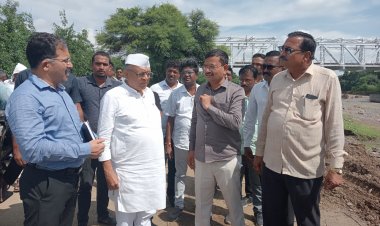 आमदार शिरीष चौधरींकडून नुकसानग्रस्त पुलांची पाहणी
