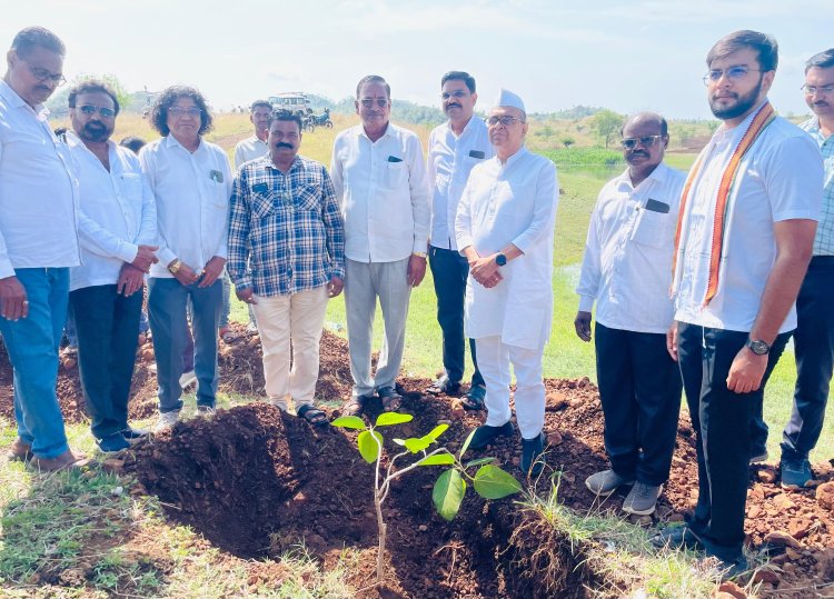 स्व. मधुकरराव चौधरी यांच्या जयंतीनिमित्त हरित दिंडी उपक्रमाचे आयोजन : सातपुड्यात ९७ वृक्षांचे वृक्षारोपण
