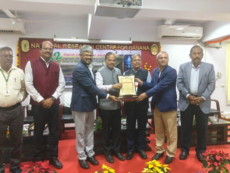 जैन इरिगेशनच्या शिरपेचात आणखी एक मनाचा तुरा : राष्ट्रीय केळी संशोधन केंद्राचा प्रतिष्ठेचा स्मार्ट बनाना फार्म टेक प्रमोशन पुरस्कार